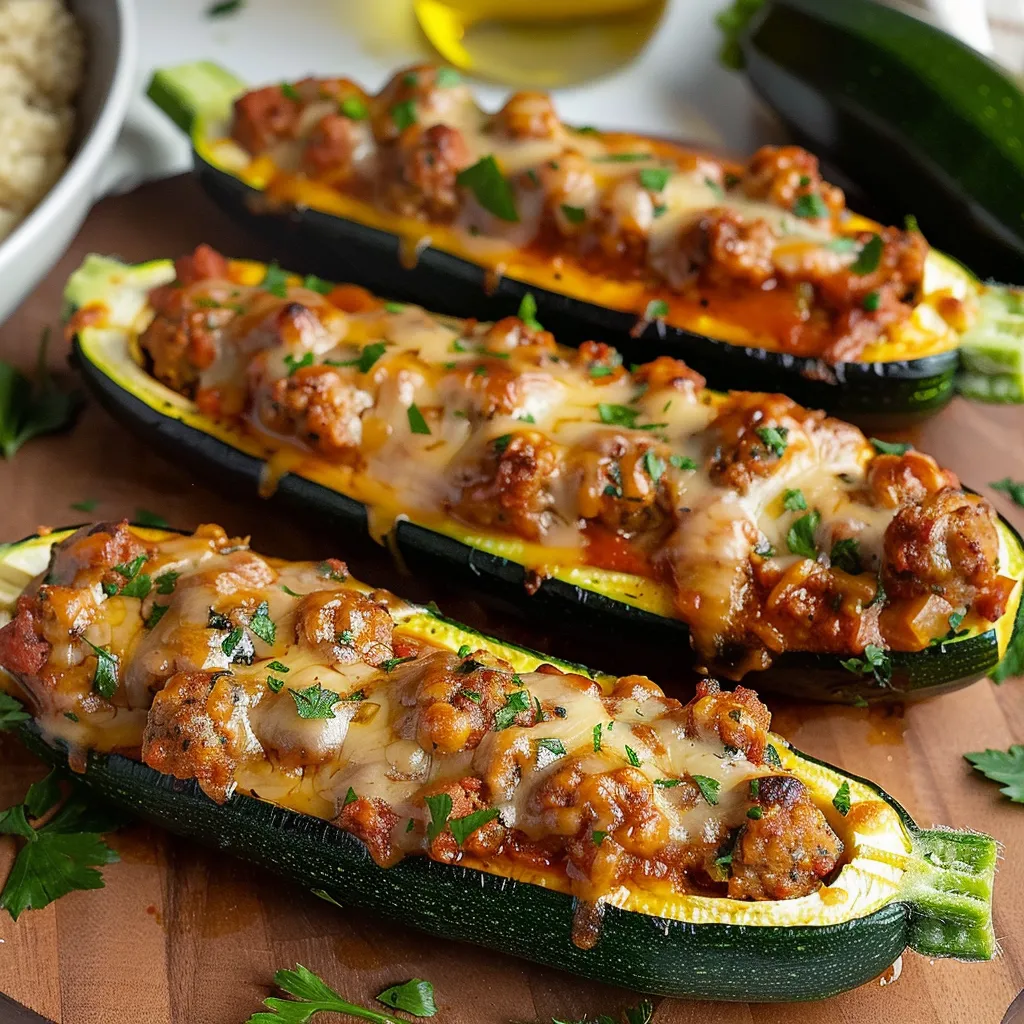 Sausage & Mozzarella Zucchini Boats: A Healthy & Flavorful Meal Prep Idea